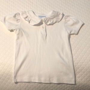 Little English 3T white shirt EUC
